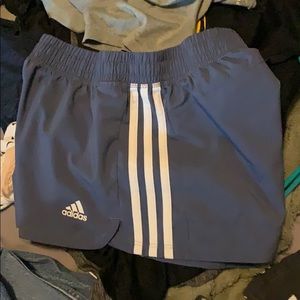 Blue adidas shorts